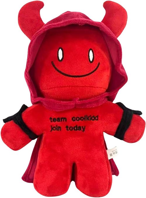 Forsaken Coolkidd Plushie - 9-Inch Soft Red Stuffed Doll | Gaming Collectible & Display Decor