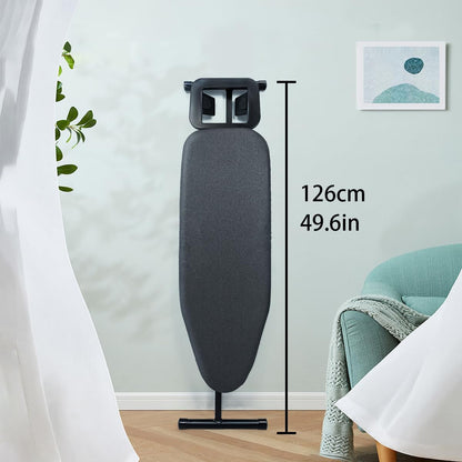 Duwee Ironing Board - 12"x36" Folding Design with Heat Resistant Cover & Thick Felt Pad - Compact & Lightweight, Black