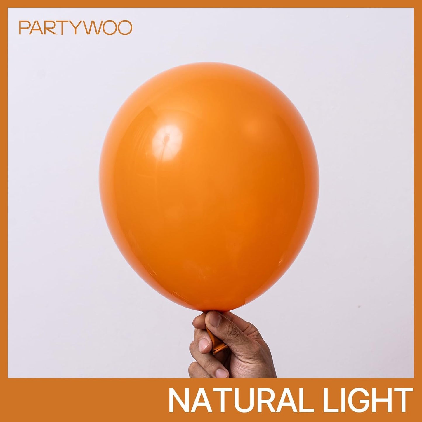 PartyWoo Burnt Orange Balloons - 101pcs 12 Inch Terracotta Rust Autumn Boho Decor Kit for Events
