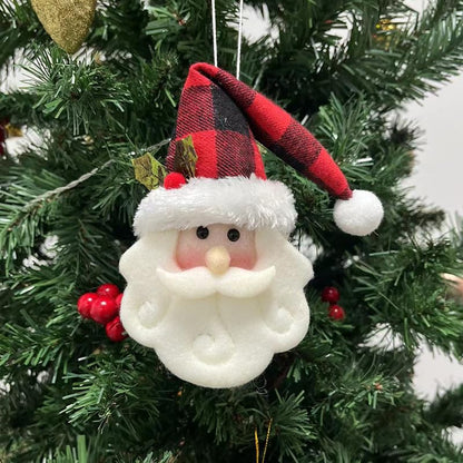 Santa Claus Hanging Ornaments Set - 4 Cute Wall & Door Christmas Decor