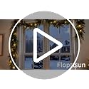 6FT Pre-Lit Christmas Garland with Lights - Battery Operated, Warm White LED, Timer