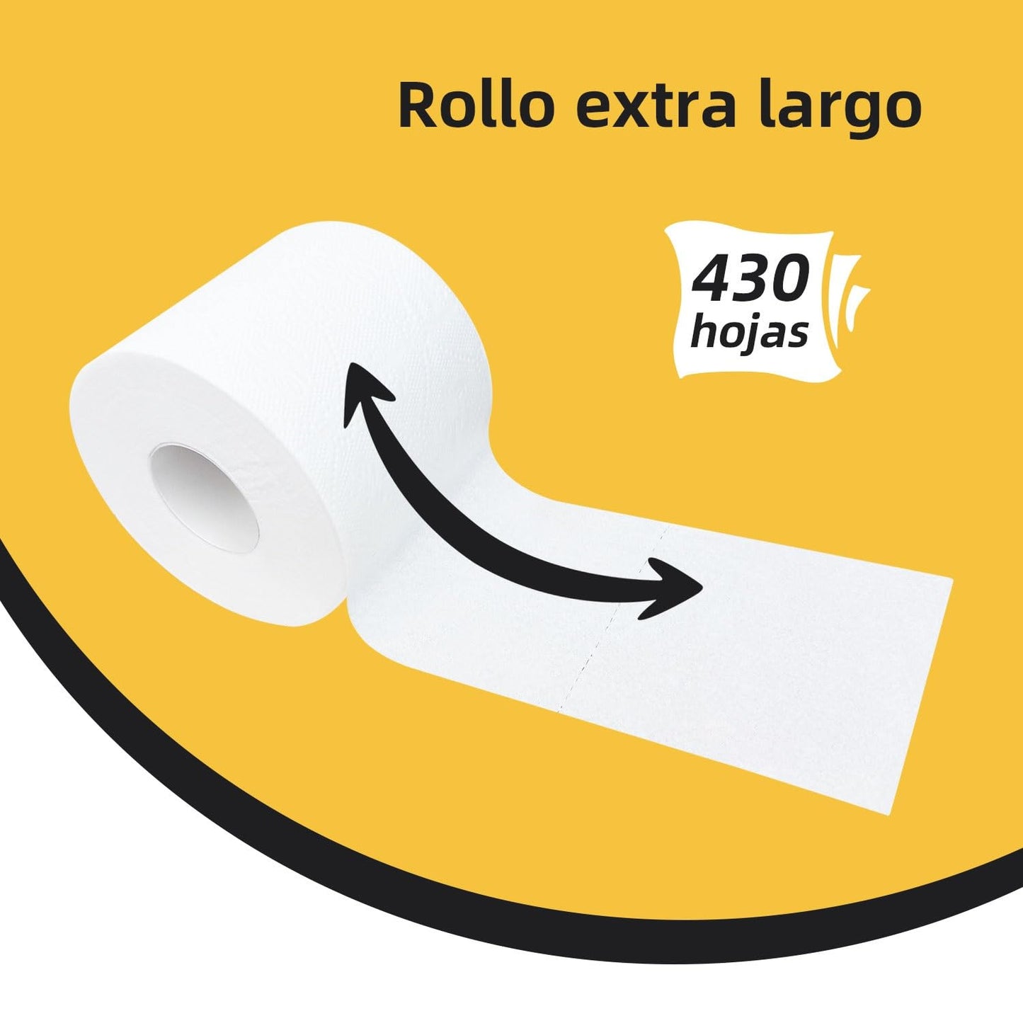 Premium Toilet Paper 12 Rolls, 430 Sheets per Roll, 2-Ply, 4x4 Inch Sheet Size Paper Towels- Highly Absorbent, Strong & Soft for Bathroom Kitchen Livingroom
