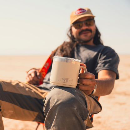 YETI Rambler 14 oz Vacuum Insulated Ceramic Lined Stackable Mug - Seafoam Color with MagSlider Lid