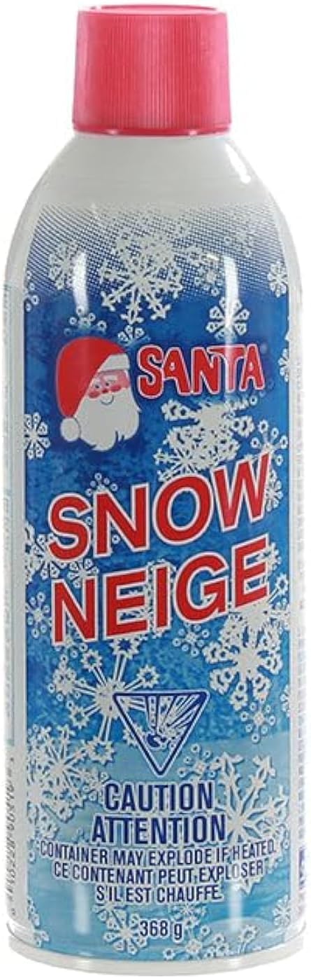 Santa Christmas Tree Snow Spray - 13 Ounces | Perfect for Wreaths and Mirrors