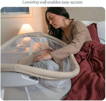 HALO BassiNest Lite – Breathable Baby Bassinet with Mesh Walls for Airflow | Portable & Lightweight Design