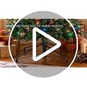 4.5 Ft Artificial Christmas Tree with Warm White Lights, Slim Pre-Lit Xmas Tree