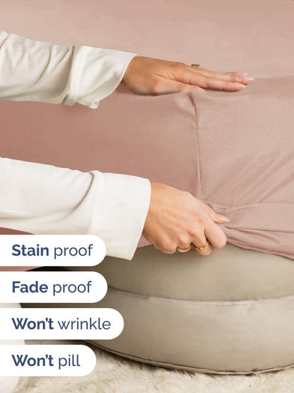 Extra Deep Full Fitted Sheet - Hotel Luxury Single Fitted Sheet Only - Easily Fits 18 inch to 24 inch Mattress - Ultra Soft, Wrinkle Free w/Extra Deep Pockets - Easy-Care, Breathable & Comfy - Mauve