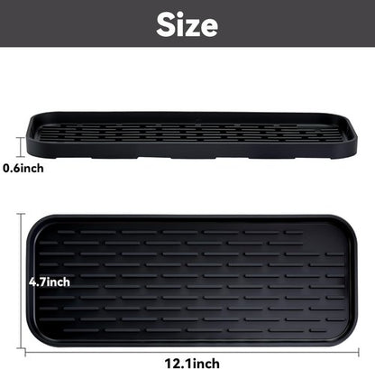 Drip Pan Compatible with Drink Dispenser, 1 Pack Silicone Tray Mat for DD&HAPP Glass Drink Dispenser