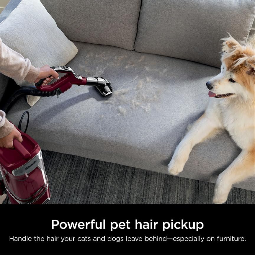 Shark DETECT Lift-Away Corded Upright Vacuum - Self-Cleaning Brushroll & Anti-Allergen Seal | Burgundy