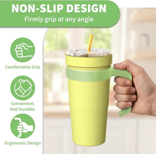 Frost Buddy 30 oz Tumbler Handle - Anti-Slip Travel Mug Grip for Easy Carry | Perfect for Outdoor & Office Use