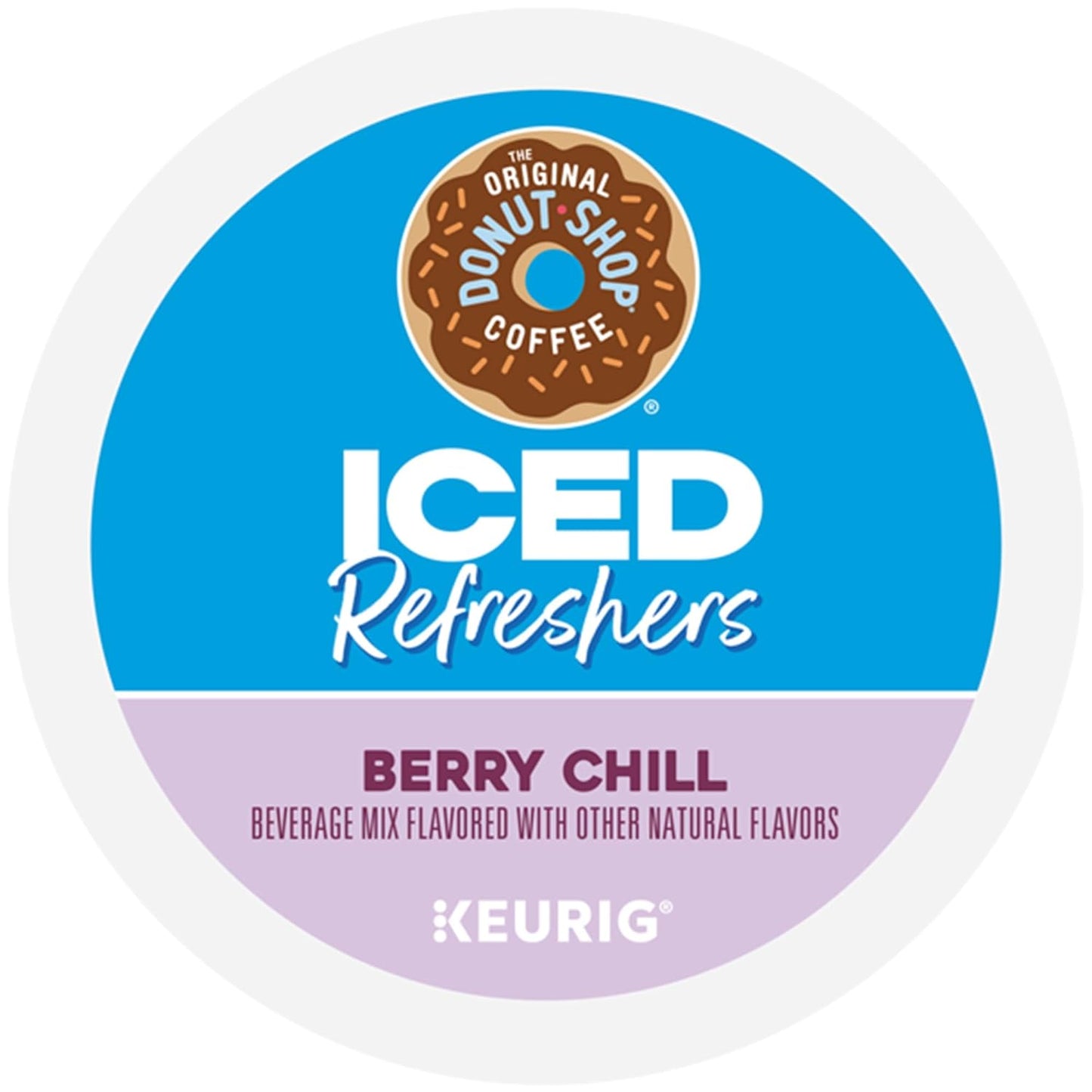 Original Donut Shop Iced Refreshers - Berry Chill Brew Over Ice K-Cup Pods | 60 Count (6 Packs of 10)