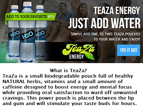 TeaZa Herbal Energy Dip Peppermint Nicotine Free - (4 Pack Peppermint)