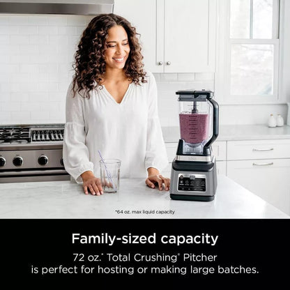 Ninja R-BN803TGT Professional Plus Kitchen Blender System & 8-Cup Food Processor - Black, Auto-iQ