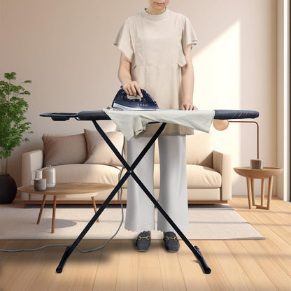 Duwee Ironing Board - 12"x36" Folding Design with Heat Resistant Cover & Thick Felt Pad - Compact & Lightweight, Black
