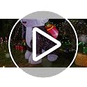 5FT Christmas Inflatables Old English Sheepdog with Gifts Yard Decor