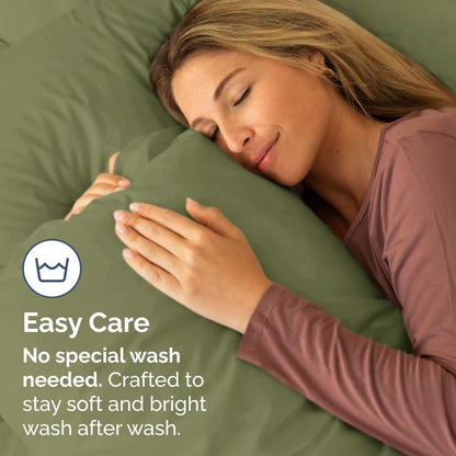 Skiennix Body Pillowcases Set of 2 | 20x54 Long Soft Covers for Sleeping & Side Sleepers - Comfy, Breathable, Wrinkle-Free, Machine Washable (Sage Green)