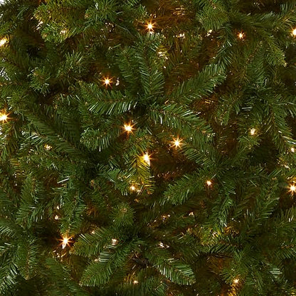 7.5ft Pre-Lit Artificial Christmas Tree with White Lights and Slim Profile