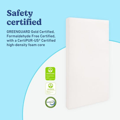 Graco Premium Crib & Toddler Mattress - GREENGUARD Gold Certified, Waterproof Cover, Fits Standard Cribs & Toddler Beds