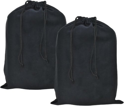 GONGKANGYUAN Shoe Bags - 2 Pack Flannel Travel Pouches with Drawstring for Men & Women