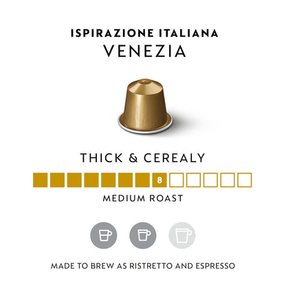 Nespresso Ispirazione Venezia Coffee Pods - Medium Roast Espresso - 50 Count