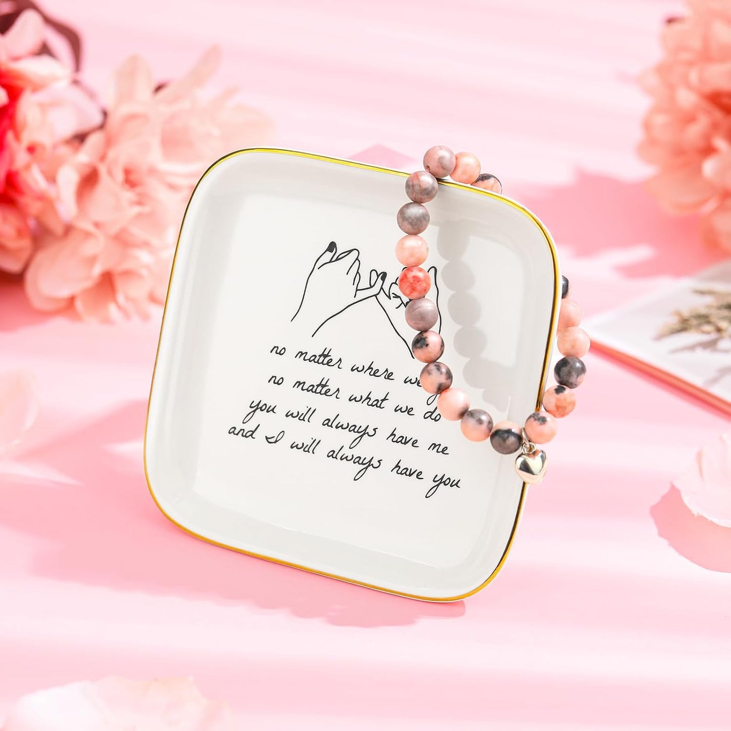 Regine Switzerland Best Friend Birthday Gifts - Unique Friendship Mug, Keychain, Candle & Bracelet for Women