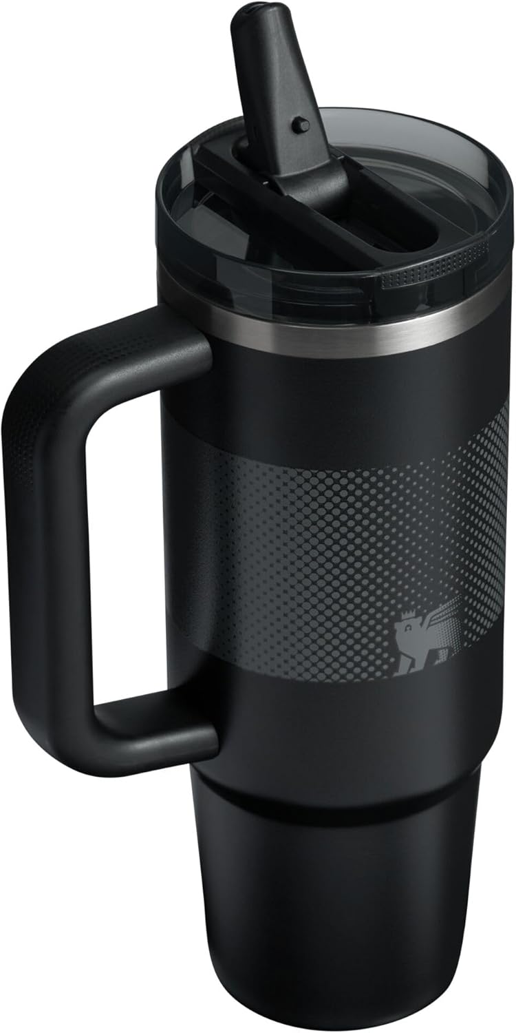 STANLEY Quencher ProTour 30 oz Tumbler - Leakproof Lid, Built-In Straw & Handle | Insulated, BPA-Free | Black Fade