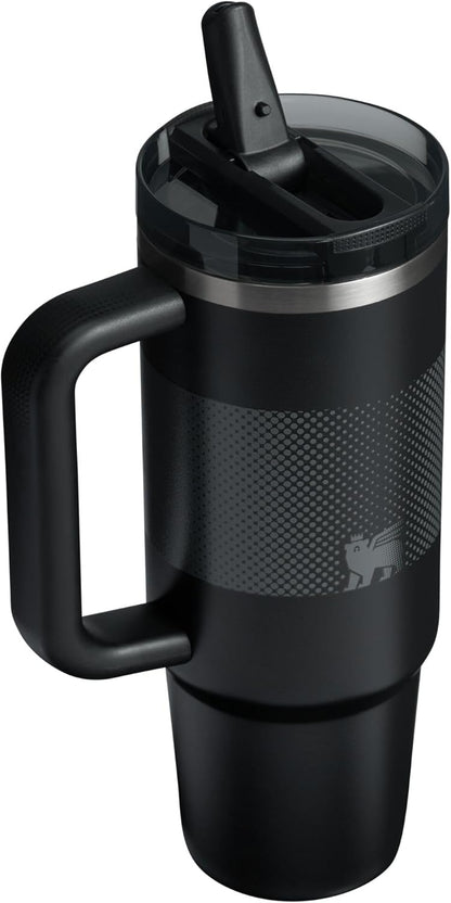 STANLEY Quencher ProTour 30 oz Tumbler - Leakproof Lid, Built-In Straw & Handle | Insulated, BPA-Free | Black Fade