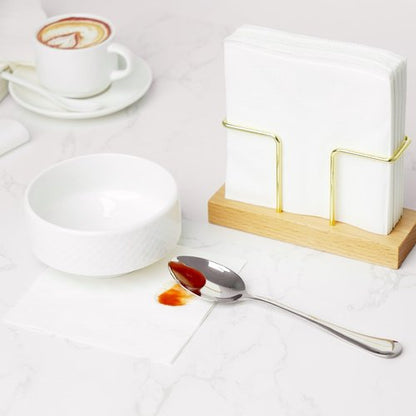 JINVOGREEN 1000 Count Cocktail Napkins Bulk 2-Ply White Beverage Paper Napkins Disposable for Bars, Lunch, Parties, Restaurant and Everyday Use - 5.3 x 5.3 Inch Folded