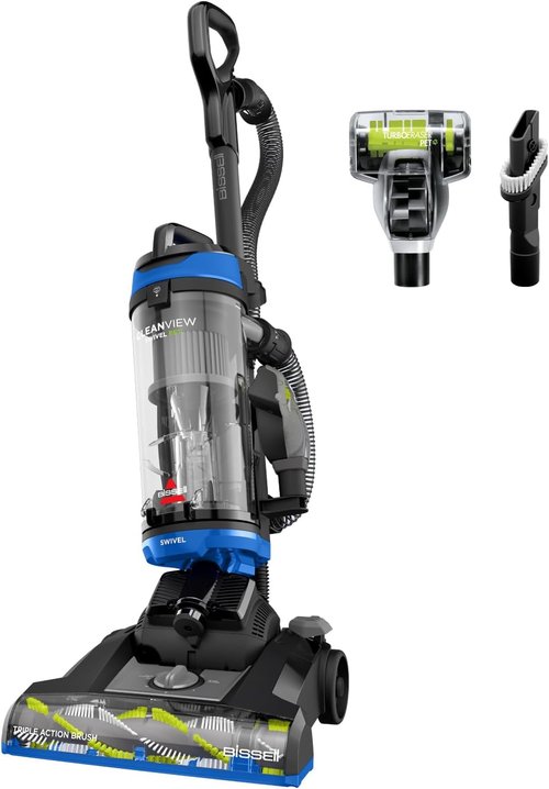 Bissell CleanView Swivel Vacuum - Triple Action Brush Roll, Swivel Steering & Easy-Empty Dirt Tank