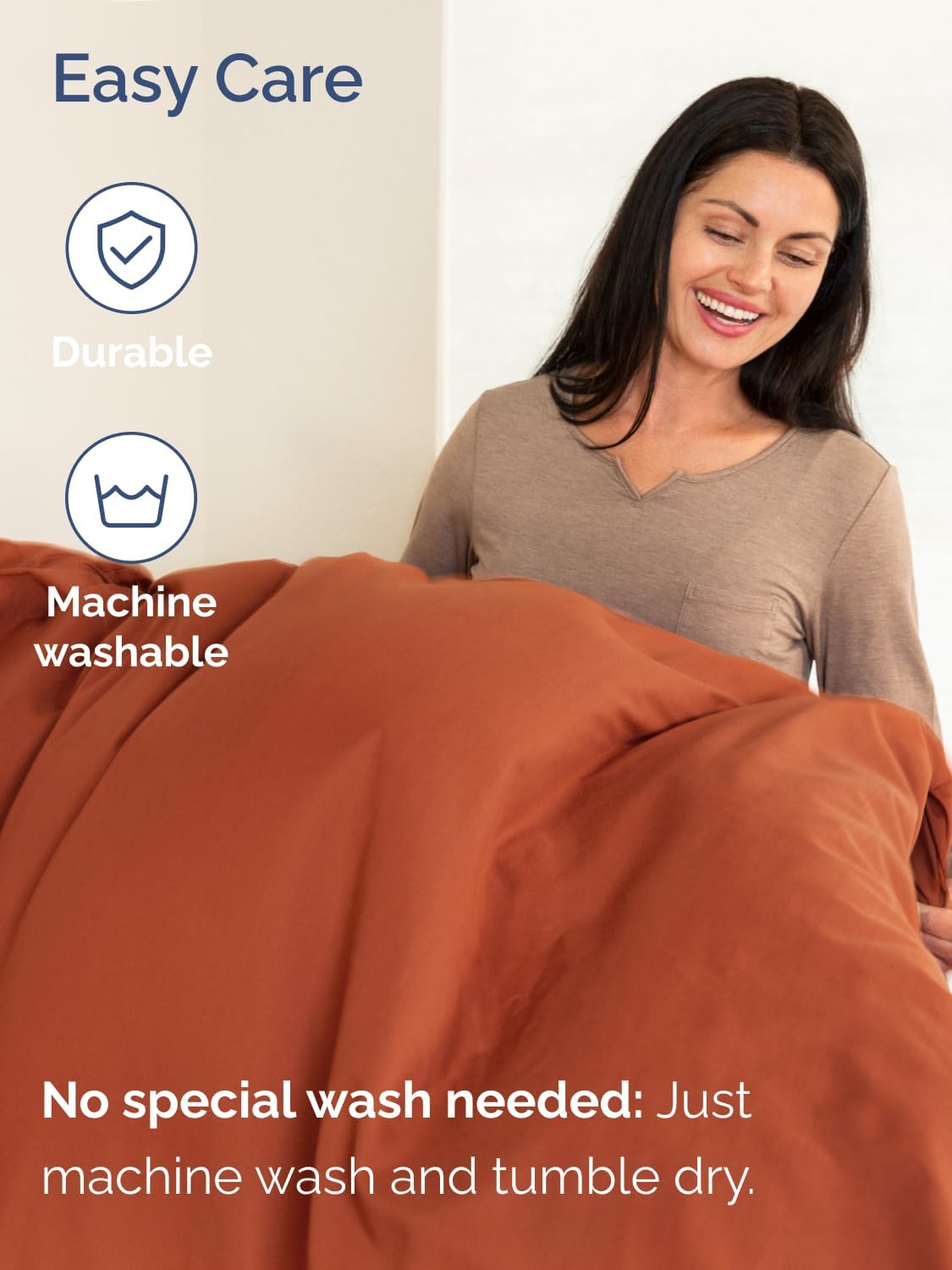 Skiennix Extra Deep Twin XL Sheet Set | 4-Piece Breathable Cooling Bedding - Soft, Wrinkle-Free Terracotta