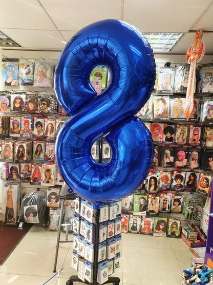 Skiennix 40-Inch Night Blue Number 1 Balloon - Perfect First Birthday Decoration for Girls