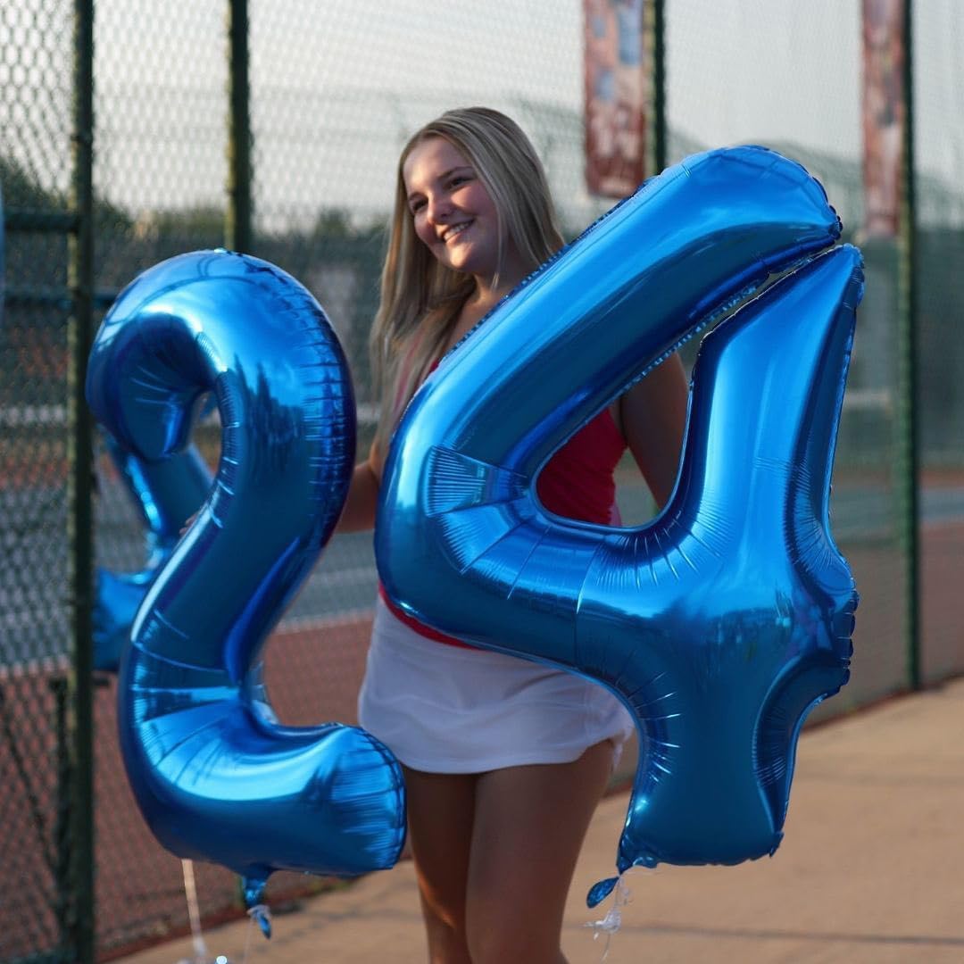 Number 23 Balloon - 40 Inch Navy Blue Birthday Decoration for 23rd Year Celebration
