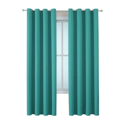 ChrisDowa Grommet Room Darkening Curtains for Bedroom and Living Room - 2 Panels Set Thermal Insulated Blackout Curtains (Teal, 52W x 84L)