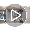 AboutYES White 2-Pack Lid Loft Lid Organizer for Kitchen Cabinets