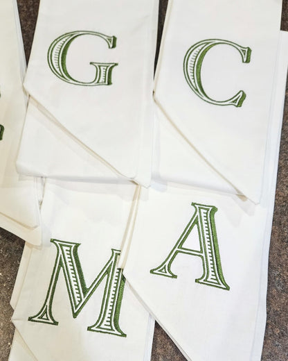 Monogram Wreath Sash - Custom Spring Decor for Front Door | Perfect Gift for Her