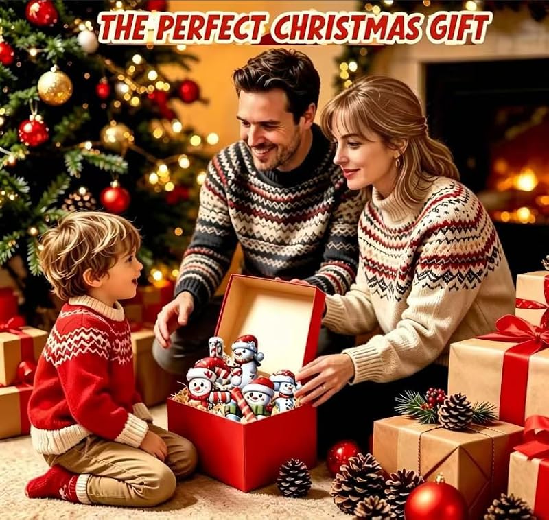 Personalized Christmas Letter Ornaments Snowman L - Holiday Tree Decor