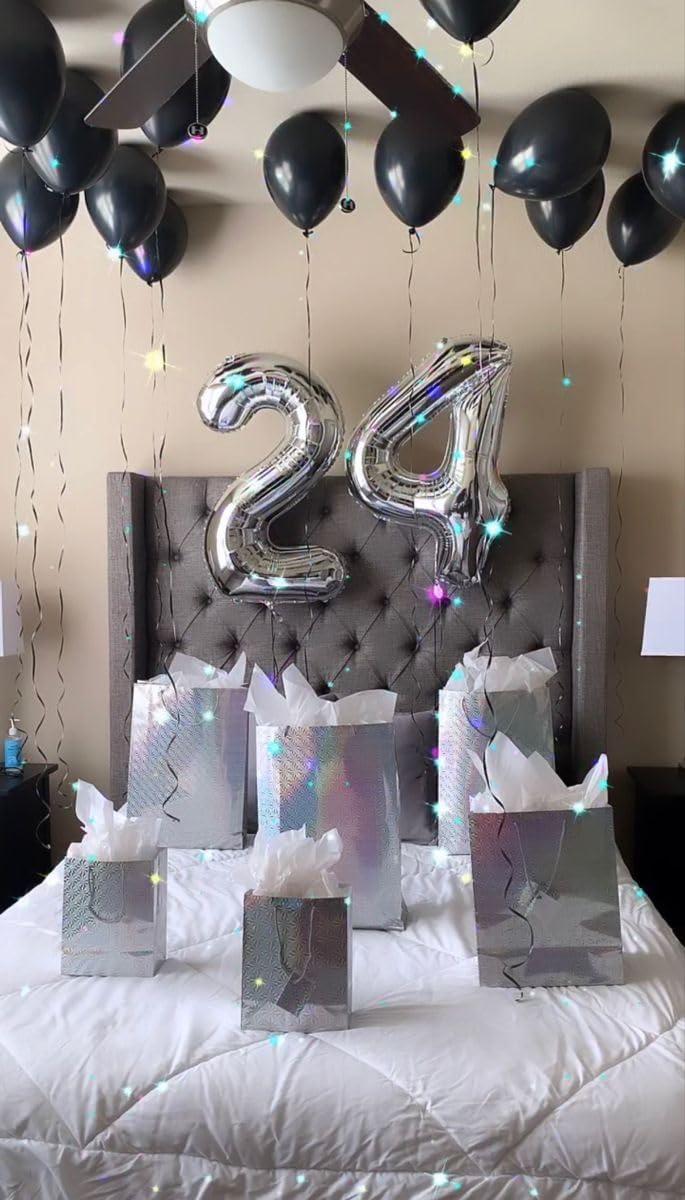Silver 2 Balloon - 40 Inch Number 2 Birthday Decoration | Perfect for Second Birthday Parties