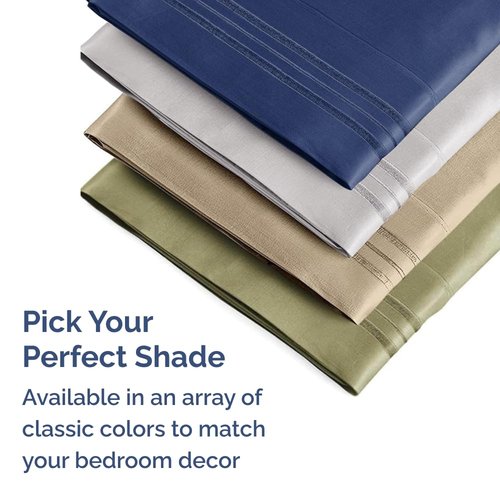 Body Pillowcases Set of 2-20x54 Long Body Pillow Case - Soft Body Pillow Cover for Sleeping & Side Sleepers - Comfy, Breathable & Wrinkle Free - Machine Washable w/Envelope Enclosure (Navy Blue)