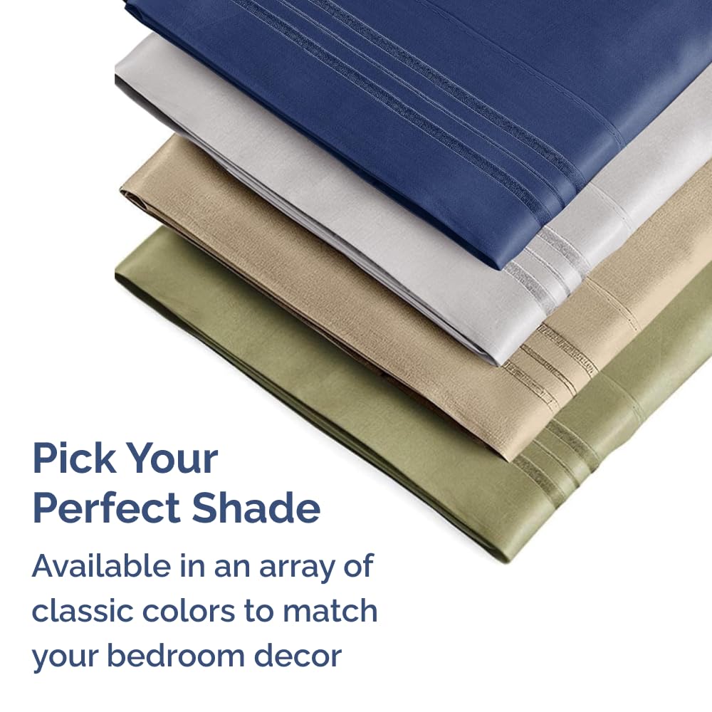 Standard Pillow Cases Set of 2 - Soft Hotel Quality Pillowcase Covers - Comfy & Wrinkle Free - Stain and Fade Resistant - Machine Washable Pillow Protectors - 2 Piece Set - Standard Size Light Blue