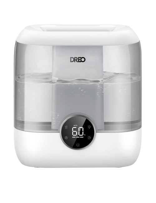 DREO 6L Top Fill Humidifiers for Bedroom, 60H Runtime 28 dB Quiet Supersized Cool Mist Air Humidifiers for Large Room, Baby Nursery, Plant, Indoor, Night Light, Easy to Clean, Precise Humidity Control