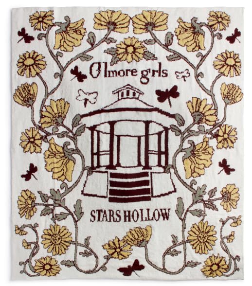 Gilmore Girls Soft Feather Knit Throw Blanket 50x60 - Yellow Cozy Bedding