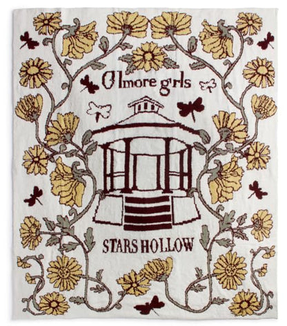 Gilmore Girls Soft Feather Knit Throw Blanket 50x60 - Yellow Cozy Bedding