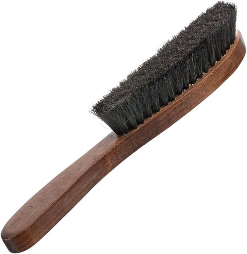 Home-it Hat Brush - Premium Dust Brush with Horse Hair Bristles for Lint Removal | Walnut Hardwood Handle