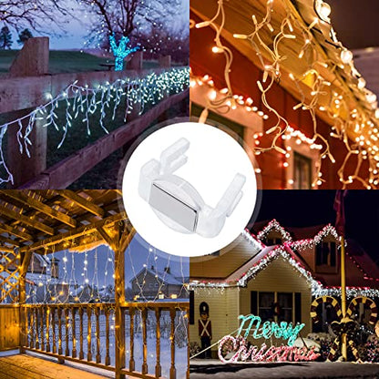 Christmas C9 Light Clips with Magnets 100 Pieces for Outdoor Holiday Decorations
