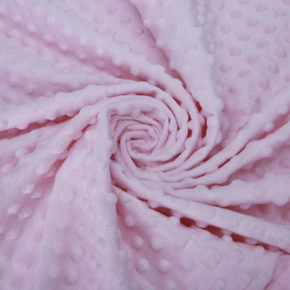 Pro Goleem Baby Soft Minky Dot Blanket with Silky Satin Backing Baby Gifts for Girls（Pink, 30’’ x 40’’）