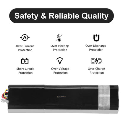 MULS 6500mAh Battery for Neato D3 D4 D5 D6 D7 Neato Botvac D3+ D301 D303 D5+ D502 D503 D701 D702 D703 D705 Robotic Vacuum Cleaners 945-0225 945-0266 14.4V