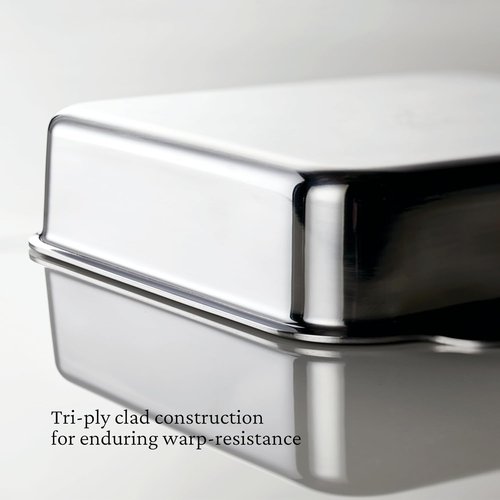 Hestan Provisions OvenBond - Premium 8" x 8" Stainless Steel Square Baking Pan for Perfect Results