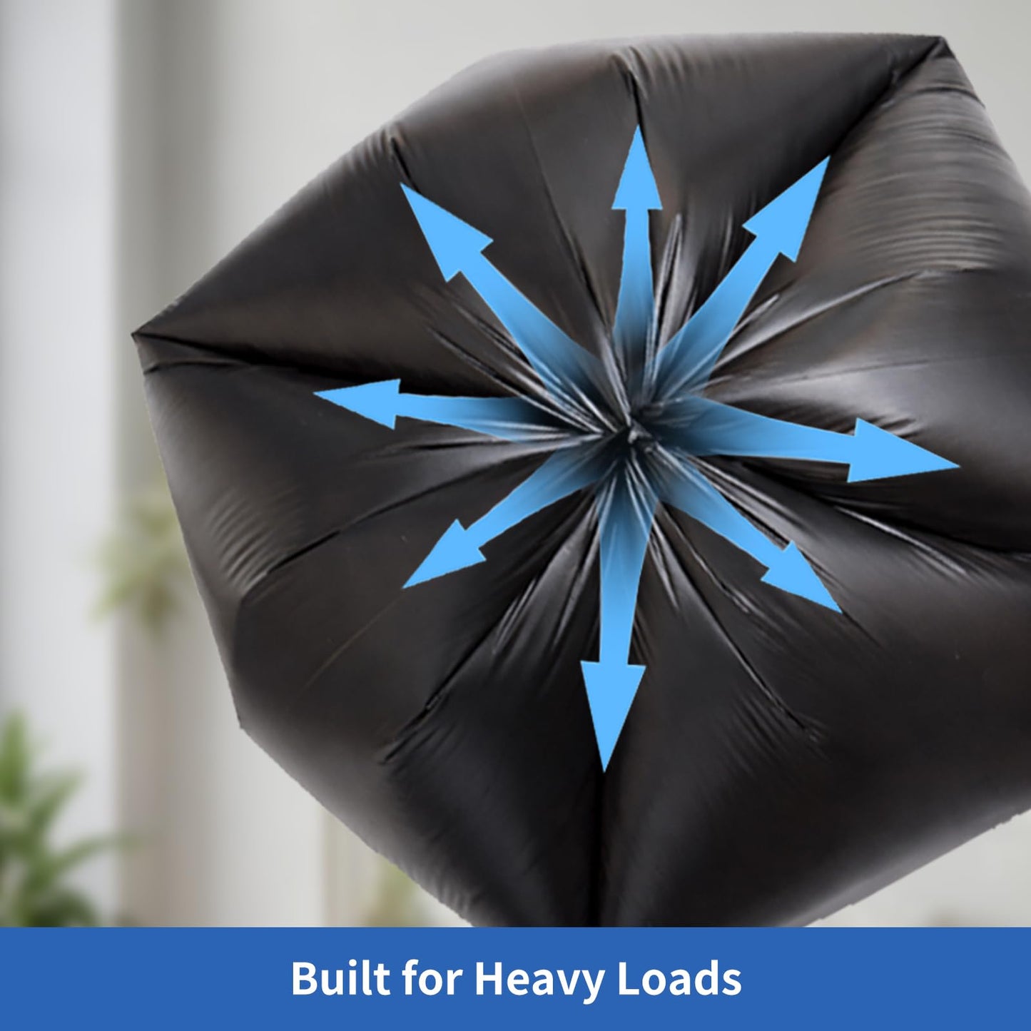 SurpOxyLoce 33 Gallon Multipurpose Tear-Resistant Trash Bags,Heavy Duty,Tastless and Black Garbage Bags(30 Count,80x100cm)
