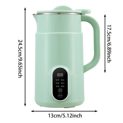 Automatic Nut Milk Maker, Soya Milk Maker Milk Maker With Delayed Start, Heating Self-Cleaning Oven Function, Milk Dispenser for Homemade Milk, Oatmeal, Soya Milk. (1 pc)