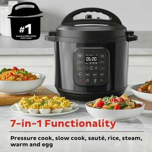 Instant Pot 8Qt Chef Series - 8-in-1 Multi-Cooker for Quick Meals | Pressure, Slow, Rice & More